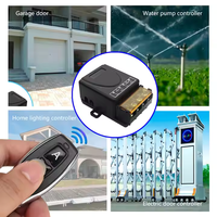 Interruptor de Control Remoto Inalámbrico de 433 MHz, Receptor de Relé de 1 Canal y 30A AC220V, Transmisor de Código Fijo para Puerta de Garaje, Motor, Luz, Encendido/Apagado