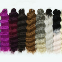 Extensions de cheveux synthétiques brésiliennes de luxe Factory Anna Ariel Luxe Manasi Jessica, résistantes à la chaleur, en fibre bioprotéinée, pour crochet.
