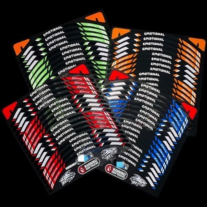 17 Autocollants Jante Réfléchissants Emotionnels pour Roues de Moto – Décalcomanies de Moyeu pour YAMAHA, Honda, Suzuki, BMW, Husqvarna - Product Image 6