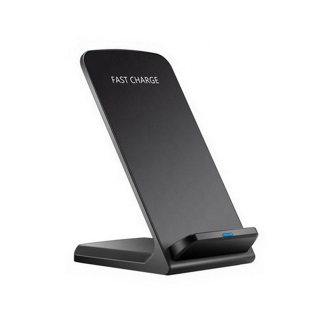 2026 Hot Sell Universal Standard Fast Phone Wireless Charger Portable Custom Logo 15W Vertical Double Coil Wireless Charger