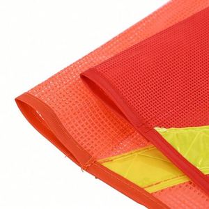 Orange Red Custom Color Shape Portable Hanging Style Truck Use Vehicle Whip Polyester Fabric Traffic Safety <b>Flag</b> - Product Image 4