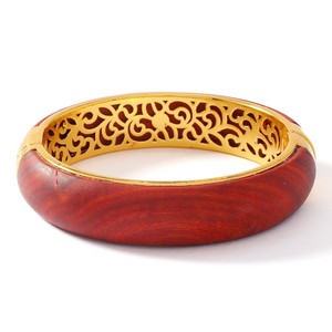Vintage Sandalwood <b>Bracelet</b> <b>Silver</b> Inlaid <b>Cuff</b> <b>Bracelet</b> Chinese Retro Wood <b>Silver</b> Jewelry For Women Gift - Product Image 1