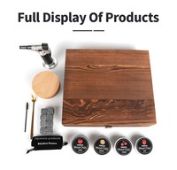 Kit de fumage pour whisky, cheminée à fumée pour boissons, infuseur à copeaux de bois pour boissons, kit de fumage pour boissons pour la maison et les bars de cantines