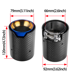 Embouts d'échappement en fibre de carbone M Performance pour <span class=keywords><strong>BMW</strong></span> F30 330i F32 F36 440i F80 F82 F87 M2 M3 M4 - Product Image 2