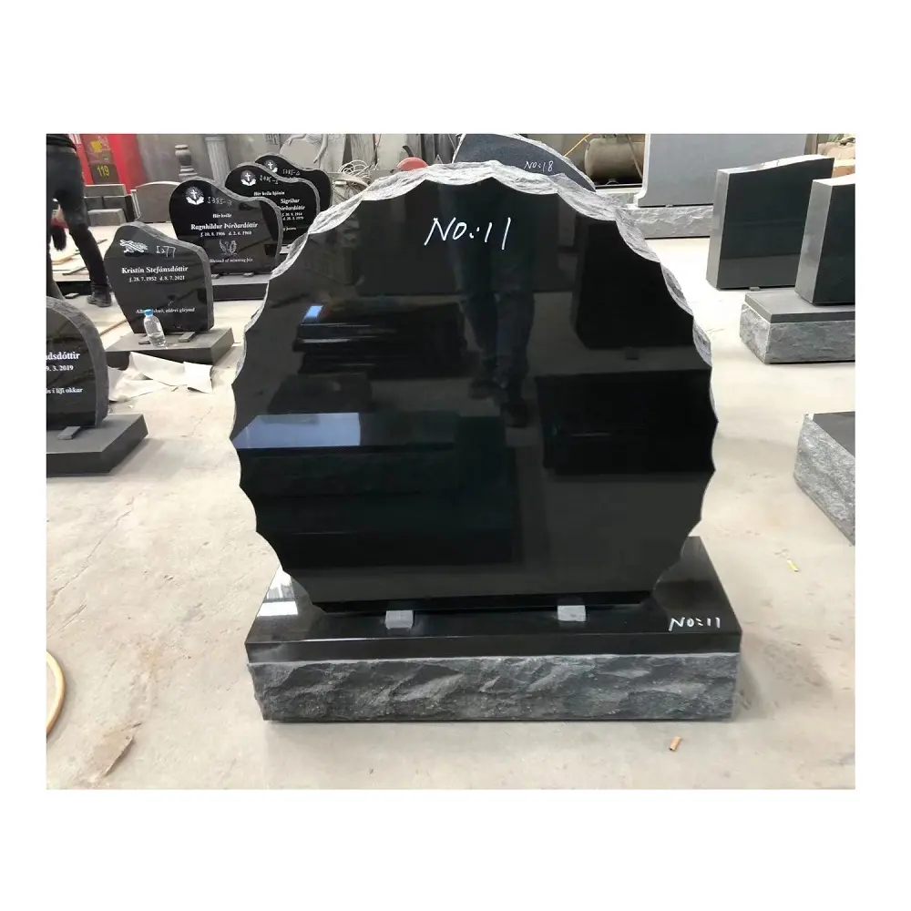 Wholesale Black Marble Grave Tombstone Monument Headstones Prices For Cemetery