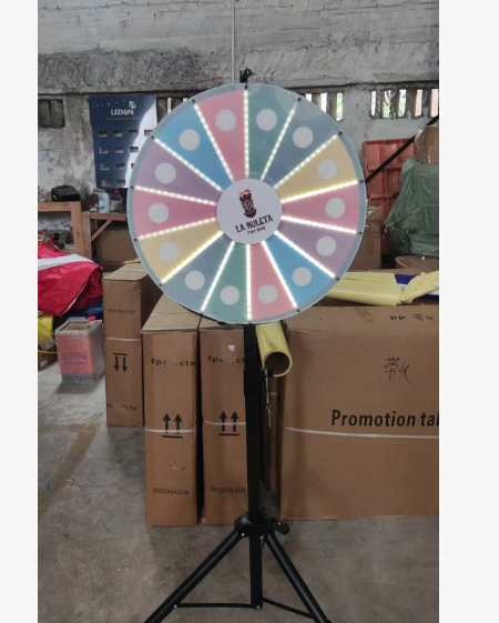 Gadpiparty Ruleta De Premios Con Soporte De Escritorio | Juego De Azar Para Fiestas Y Carnaval | Fácil De Montar Y Personalizar