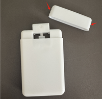 Flacon de poche en plastique de parfum transparent blanc de 20ml avec flacons à pompe antidérapants pour pulvérisateur de carte de crédit