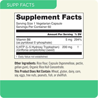 Capsules d'extrait de graines de Griffonia pour adultes, marque privée OEM, vitamine B6, équilibre de l'humeur, sommeil réparateur, vitalité, complément végétalien