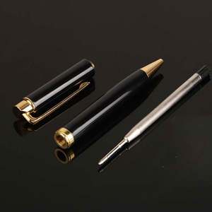 Stylo à bille de luxe en acier inoxydable noir de haute qualité pour bureau professionnel - Product Image 3