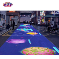 Petit projecteur de sol interactif quantité minimale de commande pour une expérience de projection au sol publicitaire d'intérieur avec une grande visibilité