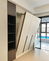Lit Murphy sur mesure de haute qualité avec armoire, lit mural pliant moderne, lit Murphy dissimulé avec rangement, gain de place