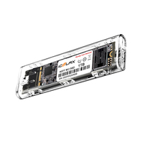 ICOOLAX Usb3.1 Tipe C 10Gbps m2 sata/pcie protokol ganda ngff Ssd casing Hard Drive eksternal B M kunci ngff M.2 Nvme Ssd tertutup