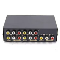 Yeni 2/4/8 2 port 1x4 8 giriş portları AV RCA Ses Video Ayırıcı Seçici STB TV DVD Oynatıcı XBOX PS2 için