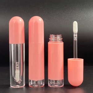 Nouveau <span class=keywords><strong>Tube</strong></span> Cosmétique Rond Transparent de Luxe Personnalisable avec Logo, Vide, pour Gloss à Lèvres, avec Bouchon à Vis - Product Image 1