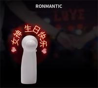 Mini portatile pratico LED personalizzato batteria promozione ventola testo programmabile Display Flash palmare elettrico LED messaggio Fan