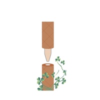 Support de plante en fibre de coco naturelle, panier suspendu en forme de boule de mousse, poteau pour plantes d'intérieur, totem en mousse, support de plante