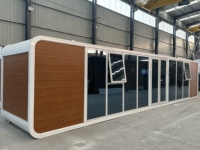 Maison conteneur préfabriquée modulaire mobile, type Apple Cabin, micro-maison avec salle de bain pour jardin, villa, marché