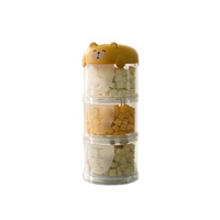 Bols de rangement pour aliments pour animaux de compagnie, pliables, surélevés, portables, écologiques, en plastique, arrondis, pour voyages en extérieur, solides, pour chats et chiens