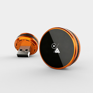 Adaptateur CarPlay sans fil 2 en 1, compatible avec Wired to Orange, contrôle CarPlay sans fil et Android Auto, plug & play - Product Image 1