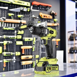 Máy khoan búa điện không dây 21V chất lượng cao với động cơ không chổi than tốc độ biến thiên, sản xuất OEM tùy chỉnh cho các dự án DIY, sử dụng pin - Product Image 2