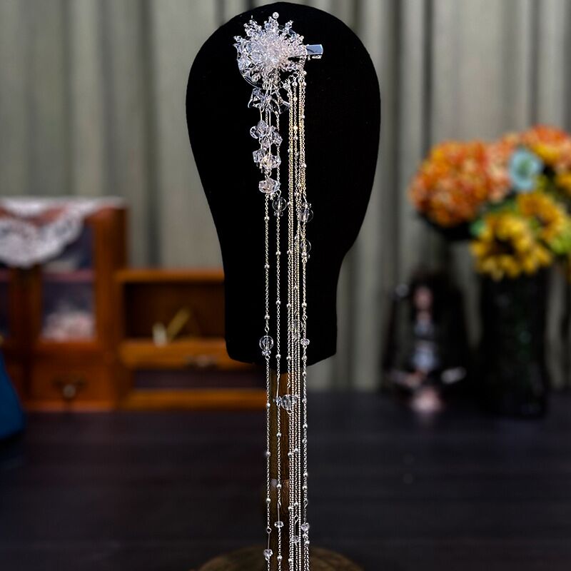 bridal tessel hair clip-1