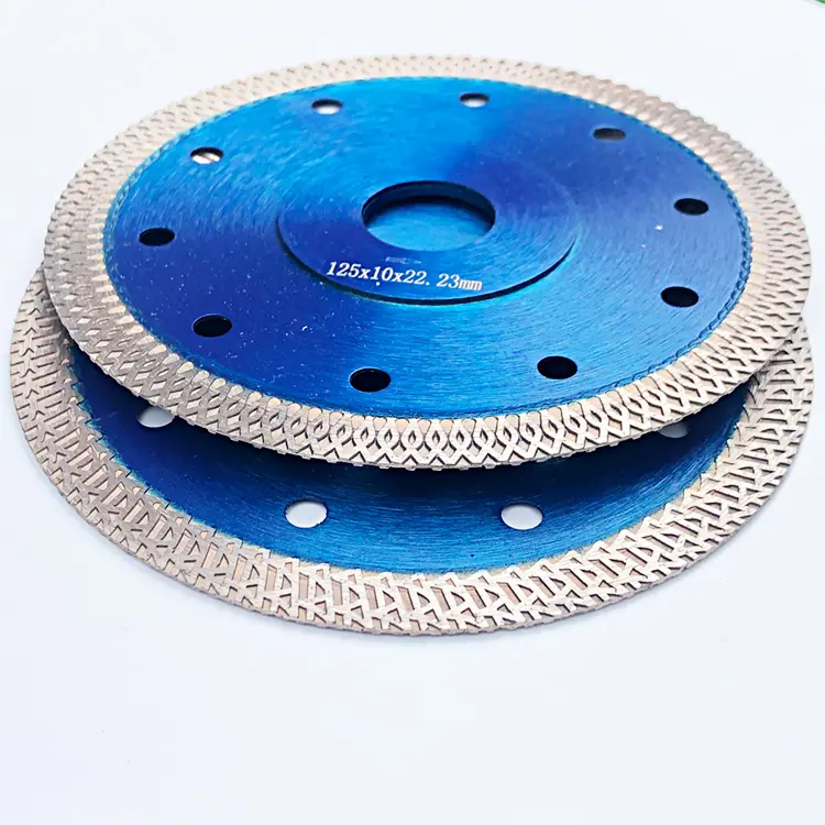 Disco de corte rápido zero chip 115 125 230mm, disco de corte fino turbo diamante para telhas de porcelana granito