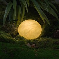 Nouvelle Veilleuse LED à Texture, Lumière Lune Blanc Chaud, Rechargeable USB, en ABS, pour Chambre, Éclairage Ambiant, Vente en Gros Transfrontalière