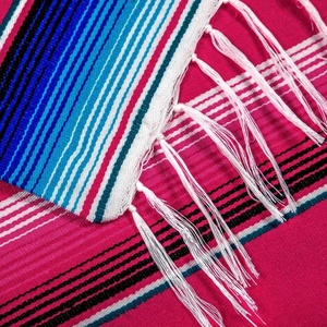 Large Colorful Mexican Serape Blanket Artisanal Raschel Woven <strong>Throw</strong> for Beach Yoga <strong>Outdoor</strong> Solid Cartoon Fiesta Oval <strong>Throw</strong> - Product Image 6