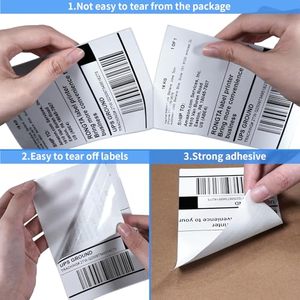 Impresión de Etiquetas Térmicas Personalizadas 4*6, Etiquetas y Pegatinas de Embalaje OEM ODM, Pegatinas Plegables con Logotipo para Etiquetas de Embalaje - Product Image 5