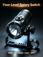 PROZHAOZHU DL-D40M 6000LM SBT90 Lampe de plongée sans fil IP68 150M 21700 Rechargeable Anti-accroc Torche de plongée sous-marine pour grottes et nids de bateaux