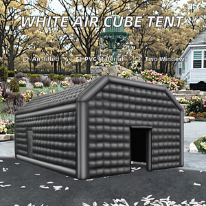 Tenda Gonfiabile Bianca a Cubo 7 <span class=keywords><strong>X</strong></span> 6 <span class=keywords><strong>X</strong></span> <span class=keywords><strong>4</strong></span> M con 2 Finestre, Tenda Estiva Tipo Esteso in Tessuto PVC per Matrimoni, Feste, Eventi, Discoteche - Product Image 2