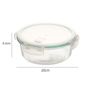 Round square Glass Lunch Box Can Be Microwave Heated Special <strong>Bowl</strong> Office Food Grade Fresh-keeping Bento Lunch Box <strong>with</strong> <strong>Lid</strong> - Product Image 4