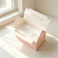 Boîte Cadeau Alimentaire en Carton Blanc Mini Personnalisable avec Logo, Vente en Gros, Petite Boîte Rectangulaire Monocouleur en Matériaux Recyclés, Type Valise en Papier