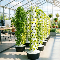 Système de culture hydroponique vertical à 5, 7, 9, 12, 15 niveaux pour 20 à 60 plantes, tour d'aéroponie, tour hydroponique