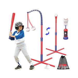 Set de Béisbol 3 en 1 para Niños, Máquina de Entrenamiento de Bateo, Lanzador de Pelotas, Tee de Bateo Colgante, Tee de Bateo de Pie, Juguete de <span class=keywords><strong>Juego</strong></span> de Béisbol - Product Image 1