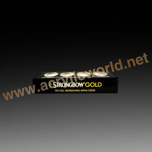 Porte-bouteille de vin en acrylique, accessoire pour bar, personnalisé, en usine, affichage à led, ml - Product Image 4