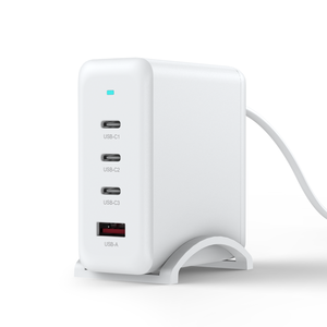 Chargeur de bureau multi-ports 100W GaN UKCA UK PLUG 3C1A haute vitesse PD3.0/QC3.0 à charge rapide pour téléphone portable, ordinateur portable, <span class=keywords><strong>iPad</strong></span> - Product Image 2