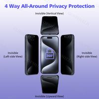 Protector de Pantalla de Privacidad para iPhone 15 16 17, Anti-Espía, Anti-Rayones, Material PET, Película Protectora de 360 Grados