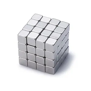 Atacado de ímãs retangulares de bloco de cubo de neodímio 10x10x10 para artesanato DIY de geladeira de terras raras