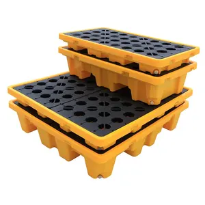 PRÉFACE Sécurité industrielle Prévention des déversements Contrôle chimique Huile Vertical HDPE Eau Réservoir IBC 4 Fûts Palette <span class=keywords><strong>composite</strong></span> - Product Image 1