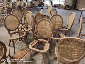 Chaise de salle à manger en rotin et osier pour fête de mariage, vente en gros - Product Image 5