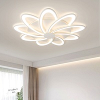 Plafonnier LED en forme de pétale avec télécommande et application smartphone – Tendance pour les salons de thé, cafés, maisons, salles à manger et chambres