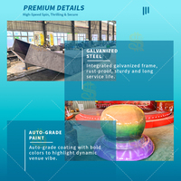 Manège commercial à rotation lourde, structure en acier durable, machine d'amusement