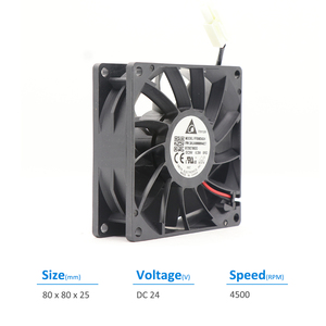 เดลต้า FFB0824SH-BRD 24VDC 0.28A 8.16W 4900RPM ตู้ควบคุมอินเวอร์เตอร์ UPS แกนพัดลมระบายความร้อน - Product Image 2