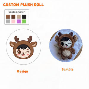 ของเล่นตุ๊กตาออกแบบได้ตามต้องการผู้ผลิตทำการ์ตูนตัวละครมนุษย์ของเล่นจำลองที่ทำจากขนสัตว์แมวโมเฟอร์ - Product Image 4