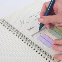 Bloc-notes adhésif personnalisé, onglets d'index multicolores, onglets d'index transparents en PET, onglets d'index transparents de bureau, ensembles de papeterie
