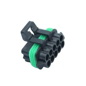 Conector de Faro de coche de 10 pines, conector impermeable, Conector de arnés de cables con terminal, 12065425,