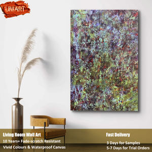 UNIART 100% fatto a mano Jackson Pollock a goccia stile astratta arte della parete decorazione surreale dipinto a mano pittura a olio ad azione acrilica - Product Image 2