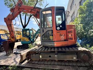 รถขุดฮิตาชิ Zaxis 75UR มินิแบบตีนตะขาบ มือสอง พร้อมบุ้งกี๋ขุด สีส้ม ติดตั้งบนแทร็ก แขนไฮดรอลิก น้ำหนัก 8 ตัน รถขุดขนาดกลาง - Product Image 2