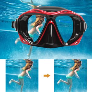 Masque de plongée sous-marine OEM professionnel en silicone équipement tuba adultes anti-buée UV étanche lunettes de natation hommes lunettes de plongée - Product Image 3